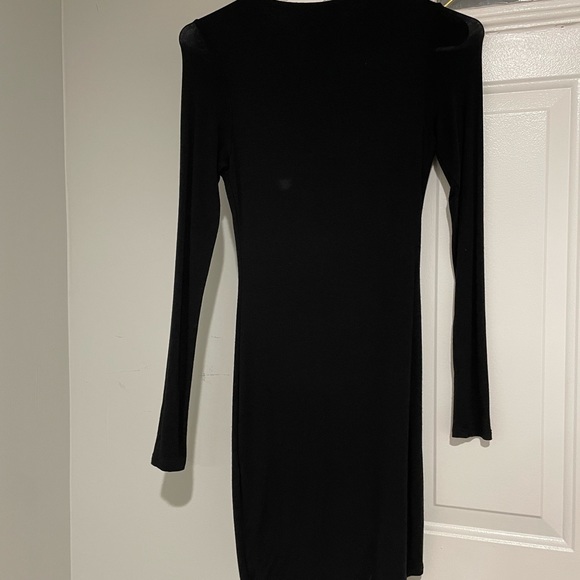 Naked Wardrobe Black Baby Mama Crew Neck Dress - Picture 3 of 5